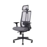 ErgoTek kontorstol med netryg og nakkest&oslash;tte sort