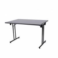 Klapbord Lux II 120x80cm antracit med sort stel