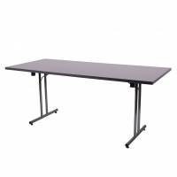 Klapbord Lux II 180x80cm antracit med sort stel