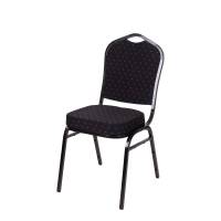 Banquet Basic banketstol stabelbar sort