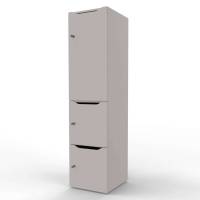 New Choice personaleskab med 3 rum h&oslash;jde 181,7cm gr&aring;