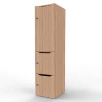 New Choice personaleskab med 3 rum h&oslash;jde 181,7cm eg