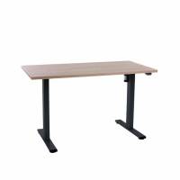 Office elektrisk hæve sænkebord Operator 60x120 cm, sort stel - Eg