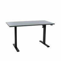 Office elektrisk hæve sænkebord Operator 70x140 cm, sort stel - Antracit