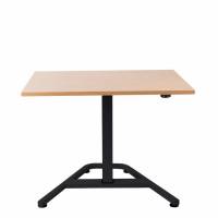 Trainee hæve-sænkebord 100x80cm sort stel, antracit bordplade