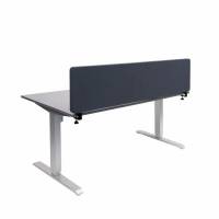 Eco Soft bordskærm til topmontering 120x40cm antracit