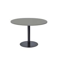 Rundt bord Van Doren Ø110 cm, sort stel laminat, bordplade sort