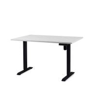 Office elektrisk hæve sænkebord Operator II 60x120 cm, sort stel - Hvid