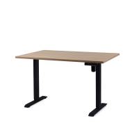 Office elektrisk hæve sænkebord Operator II 60x120 cm, sort stel - Eg