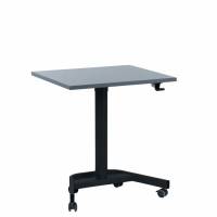 Office h&aelig;ve s&aelig;nkebord single Lift 50x70 cm, antrasit - alu stel