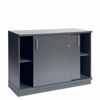 Office skab med skydedør 1200x830x425mm antracit