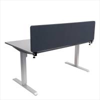 Eco Soft bordskærm til topmontering 140x40cm antracit