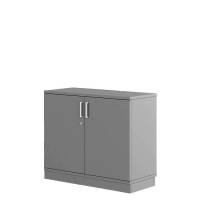 Office Xtra kontorskab med 2 hylder 830x800mm lys grå