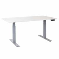 Office EP 6000 Hæve sænkebord - Decor laminat 90x180 cm - Hvid