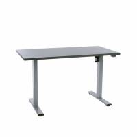 Office elektrisk hæve sænkebord Operator 60x120 cm, alu stel - Antracit