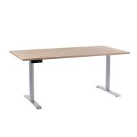Office EP 3000 hæve sænkebord - Decor laminat 80x160 cm - Eg bordplade