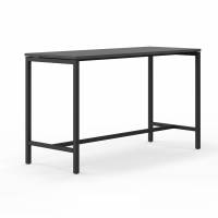 Monik højbord 180x70cm højde 105cm antracit med sort stel