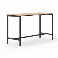 Monik højbord 180x70cm højde 105cm eg med sort stel