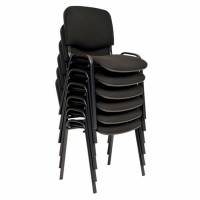 Office Comfort Basic stol med sortlakeret stel - Blå