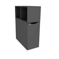 Tower New Choice rumdeler str. 80x36x109h, højre vendt antracitgrå