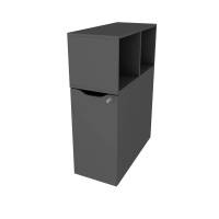 Tower New Choice rumdeler str. 80x36x109h, venstre vendt antracit