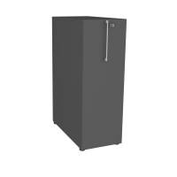 Tower New Choicerumdeler str. 80x42x120h med hylder, højre vendt antracitgrå