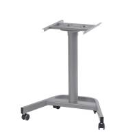 H&aelig;ve-s&aelig;nke stel Single Lift med gascylinder og hjul aluminium