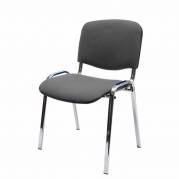 Office Comfort Basic stol med blankt stel - Grå