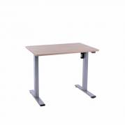 Office elektrisk hæve sænkebord Operator 60x90 cm, alu stel - Eg