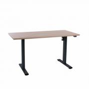 Office elektrisk hæve sænkebord Operator 70x140 cm, sort stel - Eg