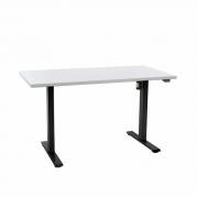 Office elektrisk hæve sænkebord Operator 70x140 cm, sort stel - Hvid