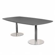 Van Doren mødebord str. 90/110x210, blank  stel, antracit bordplade