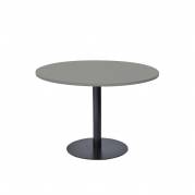 Rundt bord Van Doren Ø110 cm, sort stel laminat, bordplade sort