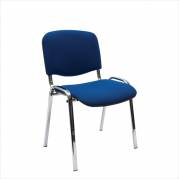 Office Comfort Basic stol med blankt stel - Blå