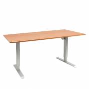 Hæve sænkebord elektrisk Manager 90x180 cm, alu stel - Bøg