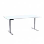 Office EP 3000 hæve sænkebord - Decor laminat 80x160 cm - Hvid bordplade