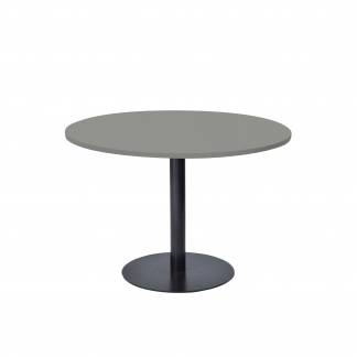 Køb Office rundt bord Ø110 cm sort laminat med sort stel