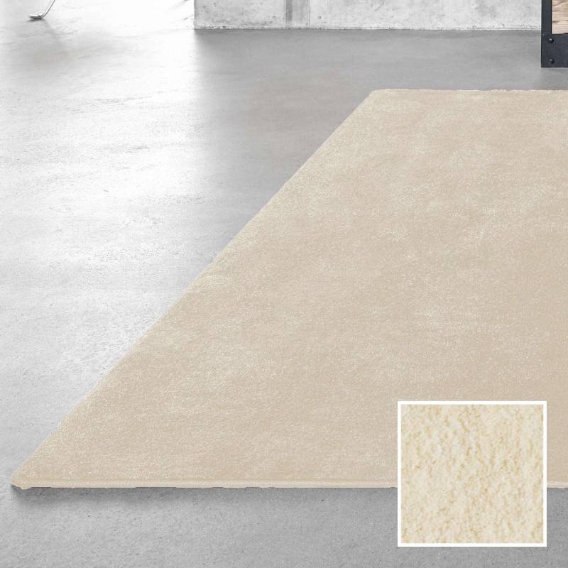 Epoca Moss t&aelig;ppe 170x230cm med h&oslash;j luv hvid