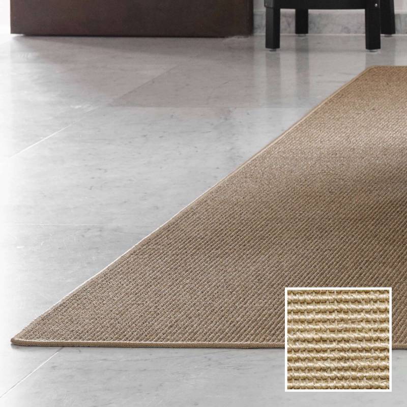 Gulvt&aelig;ppe Sisal Boucle 300x400cm lys natur