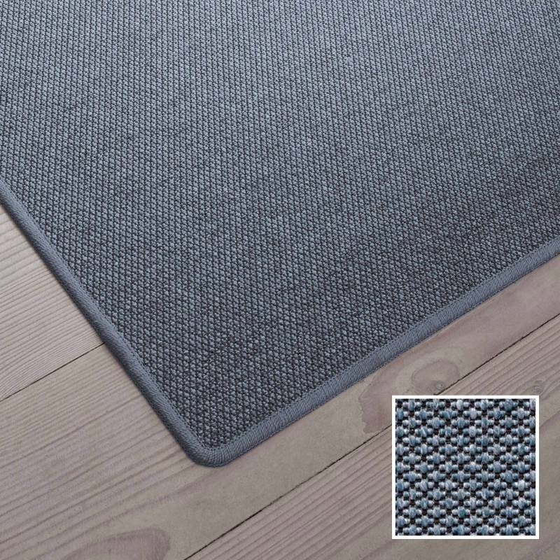 Tekstil stoleunderlag 90x120cm fladv&aelig;vet turkis
