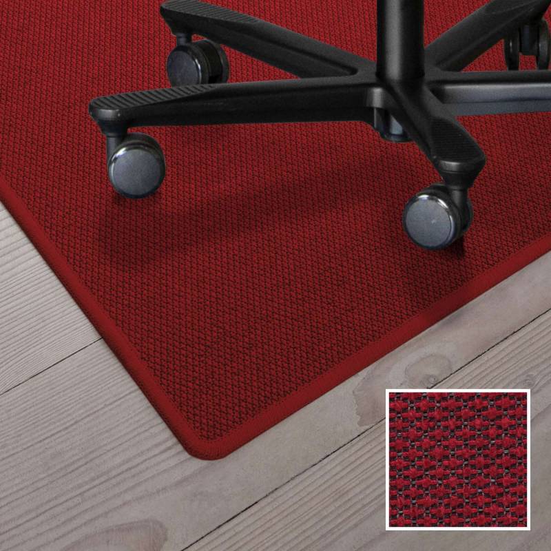 Stoleunderlag t&aelig;ppe 120x180cm r&oslash;d