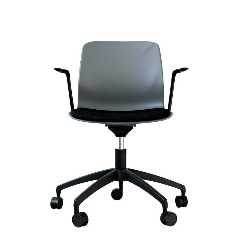 Reflect ergonomisk elevstol med s&aelig;depolster og arml&aelig;n gr&aring;