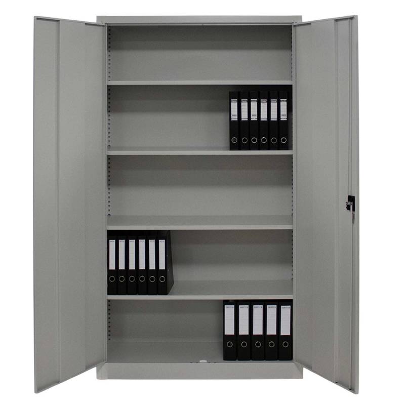 Arkilux II arkivskab i st&aring;l 1950x950x400mm lysegr&aring;