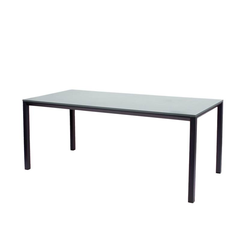 Oporto Base X kantinebord, 80x180 cm, sort stel - Lysegrå