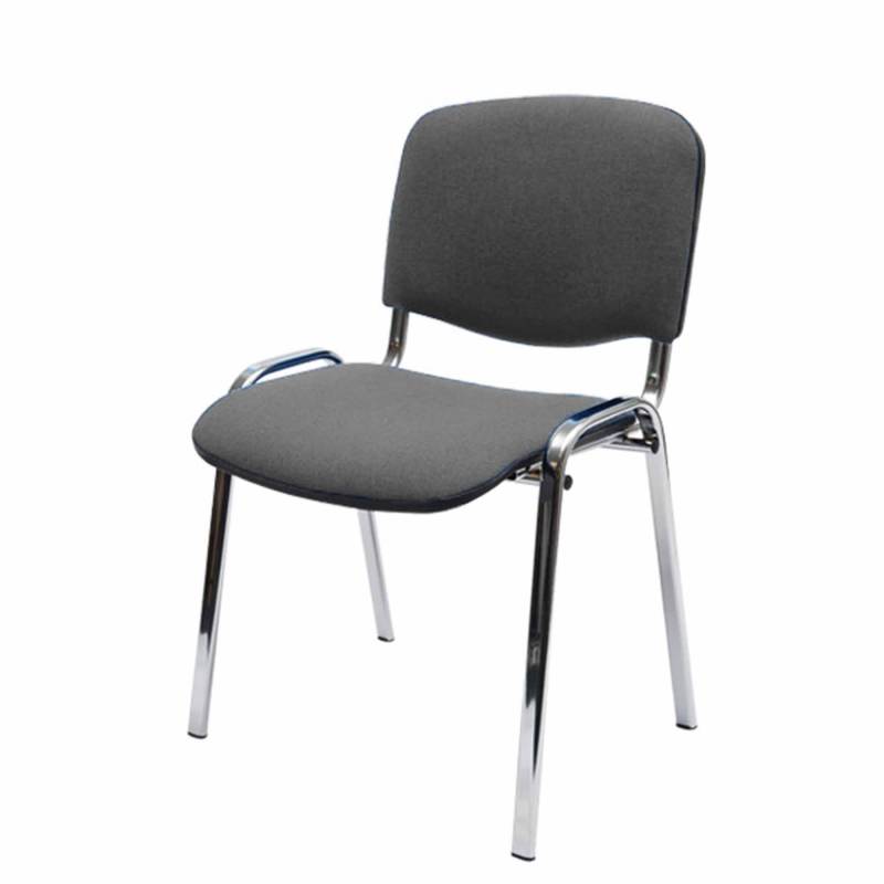 Office Comfort Basic stol med blankt stel - Grå