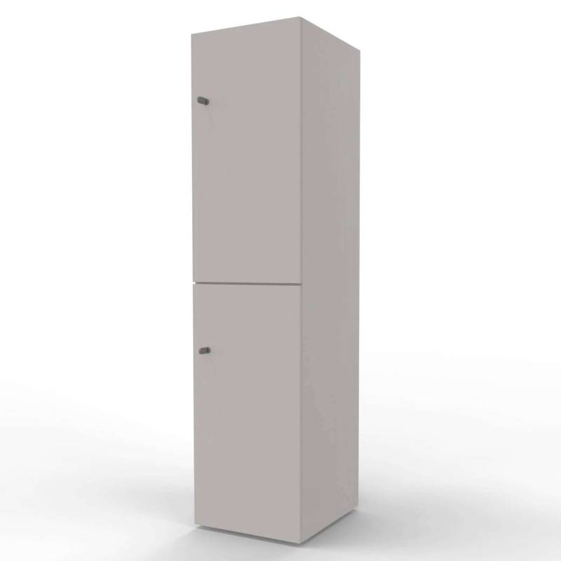 New Choice personaleskab med 2 rum h&oslash;jde 181,7cm gr&aring;