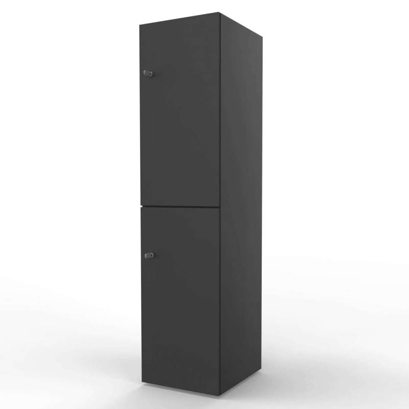 New Choice personaleskab med 2 rum h&oslash;jde 181,7cm antracit