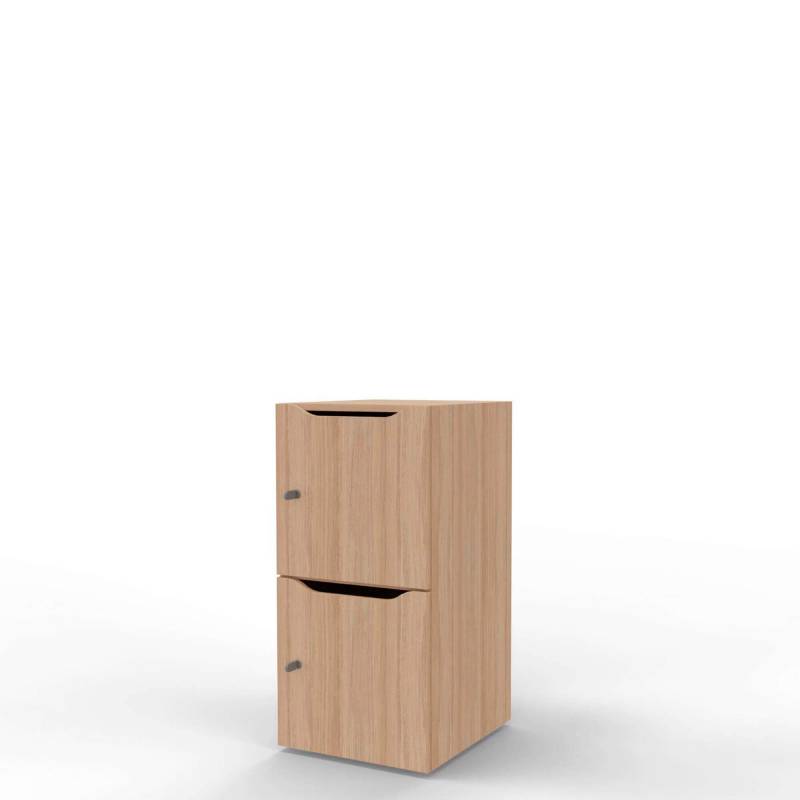 New Choice personaleskab med 2 rum h&oslash;jde 91,7cm eg