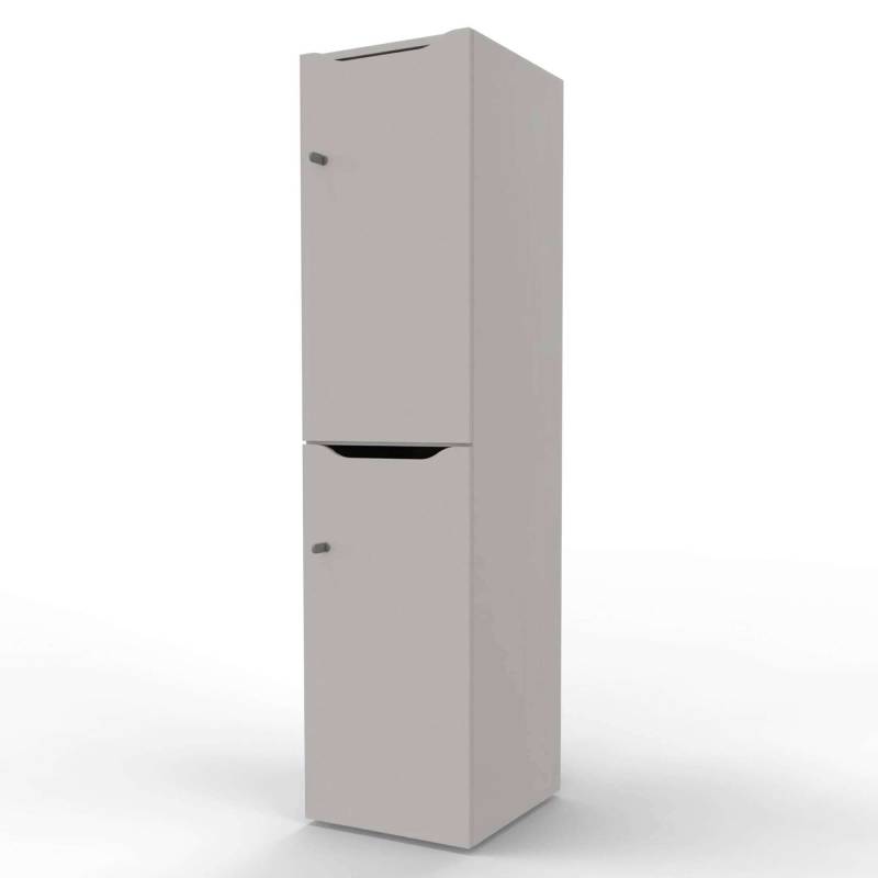New Choice personaleskab med 2 rum h&oslash;jde 181,7cm gr&aring;