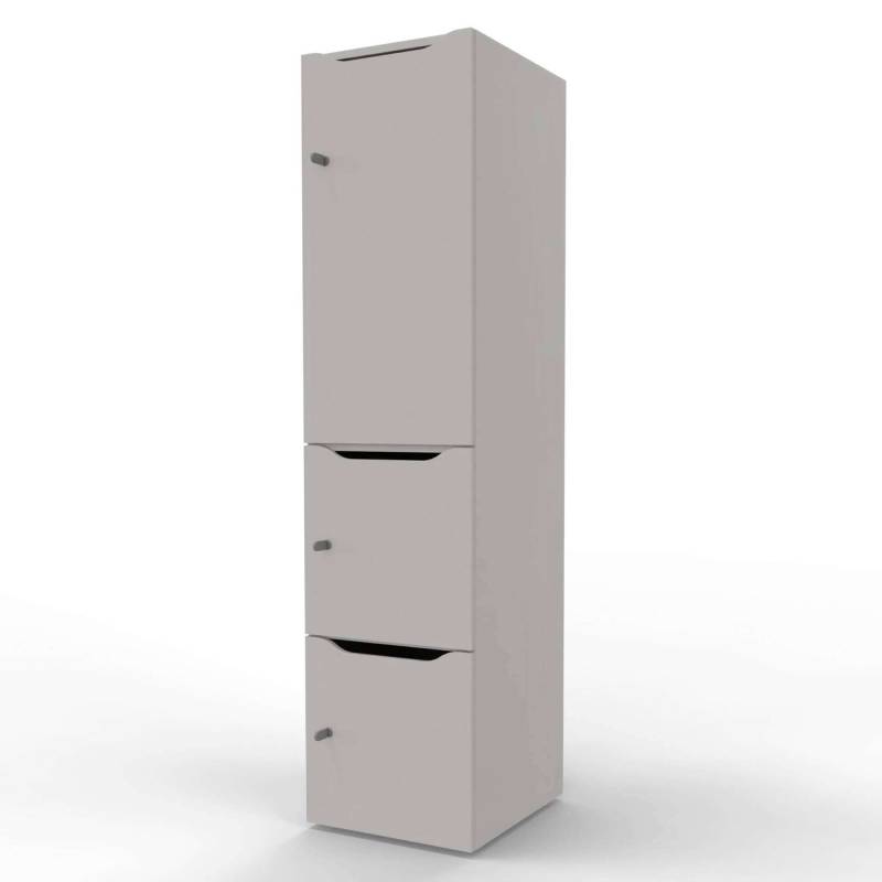 New Choice personaleskab med 3 rum h&oslash;jde 181,7cm gr&aring;